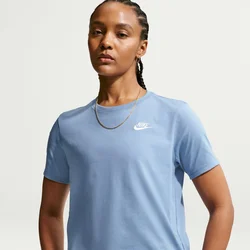 Nike W NSW CLUB SS TEE, ženska majica, plava DX7902
