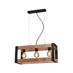 Varna Pendant Black 3X40W E27 Black Lapmshade