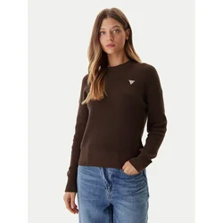 Guess Jeans Pulover W4BR08 Z3HM1 Rjava Regular Fit