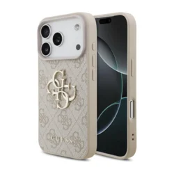 Maska Guess 4G Big Logo za iPhone 17 Pro/ 18 Pro roze zlatna