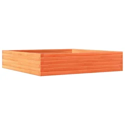 Vrtna sadilica voštano smeđa 110x110x23 cm masivna borovina