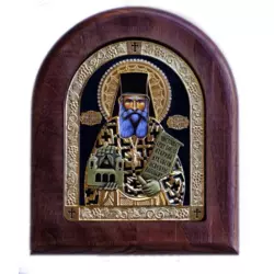 Ikona u drvetu Sveti Simeon Dajbabski, 170x205x22mm
