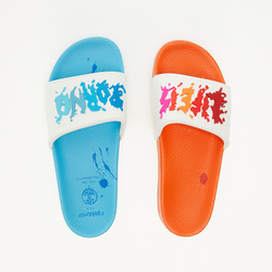 FTSHP xxx LIFE IS PORNO Vice Vibe Slides White Rainbow FTSHP_89