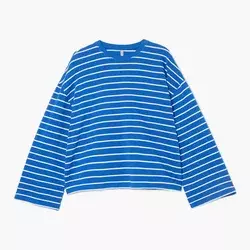 Cropp - Prugasta majica - indigo