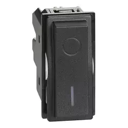 LNOW PREKIDAČ DVOPOLNI/16A/250V/CRNI KG4002