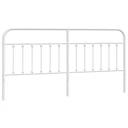 Vidaxl Kovinsko nadomestno vzglavje belo 193 cm