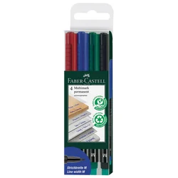 MARKER PERMANENTNI 1,0MM MULTIMARK FABER CASTELL 152504/4BOJE