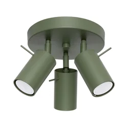 Sollux SL.1503 - Spot svetiljka RING 3xGU10/10W/230V zelena