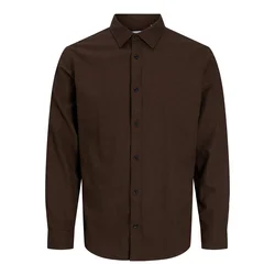 JACK & JONES Srajca JJEFIELD čokolada