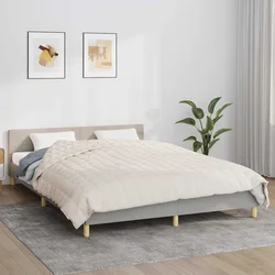 Teška deka svijetla krem 200x225 cm 9 kg od tkanine