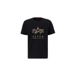 ALPHA INDUSTRIES Majica Camo PP T  rjava / kaki / večbarvno zelena / črna