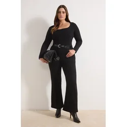 Trendyol Curve Ženska bluza Tbbaw26Af00133, Crna