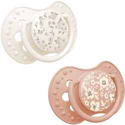 LOVI Silikonski dinamični cuclji BLOSSOM 6-18m 2 kos deklica