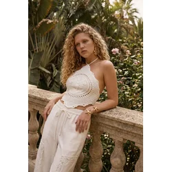 Trendyol Milla Ženska bluza Tbess26Bz00018, Krem