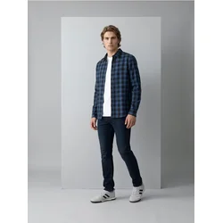 Sinsay - Chino slim fit farmerke - plavi džins