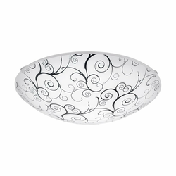 Eglo Margitta 1 plafonjera/1, led, 11w, 950lm, prečnik 315, bela sa šarama
