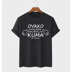 MAFIMI Ženska majica Ovako izgleda najbolja kuma, Crna