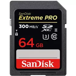 SANDISK Extreme PRO SDXC 64GB UHS-II U3 Class 10 - SDSDXPK-064G-GN4IN SDXC, 64GB, UHS II U3