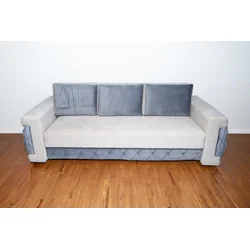 EuroAF Trosed Grof Barija Kocka, 195x150 cm, Belo-plava