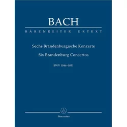 BACH J.S.:SIX BRANDERBURG CONCERTOS BWV 1046-1051 STUDY SCORE