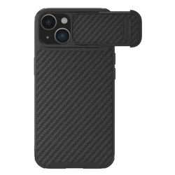 Maska za iPhone 14 Nillkin Synthetic Fiber S crna