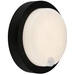 Brilo - LED punjiva spoljna zidna svetiljka sa senzorom LED/4W/5V 4400 mAh IP44 crna