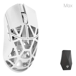 WLmouse Beast X Max miška, brezžična, optična, 26000 DPI, bela
