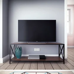 Hanah Home TV Komoda Xena, 120x45,7x33 cm, Braon-Crna