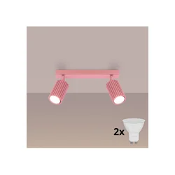 Brilagi - LED spot svetiljka CRESTO 2xGU10/10W/230V ružičasta