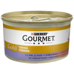 PURINA GOURMET Gold Vlažna hrana za mačke, Jagnjetina i pačetina, Pašteta, 85 g