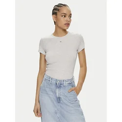 Tommy Jeans Majica ESSENTIAL, siva