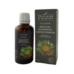 ??????? ?????? Biljne kapi od piskavice (grčkog semena) Premium, 50 ml