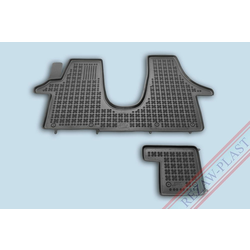 Rezaw-Plast Tipske patosnice gumene VW Transporter T5 Multivan (2003+), Kadice, Crna