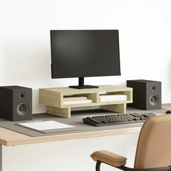 Stalak za monitor boja hrasta 50x27x15 cm konstruirano drvo