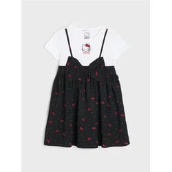 Sinsay - Haljina sa Ukrasnom Mašnom i Printom Hello Kitty - šareno