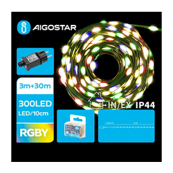 Aigostar - LED spoljna girlanda 300xLED/8 funkcija 33 m IP44 višebojna