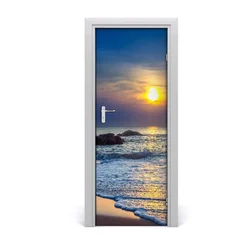 tulup.si Samolepilni tapete na vratih Sunset beach 95x205 cm