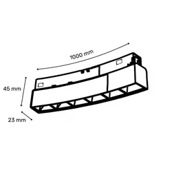 MAGNETIC SVETILJKA GS1000 7W 3000K 36° 48V DC CRNA (R1000)