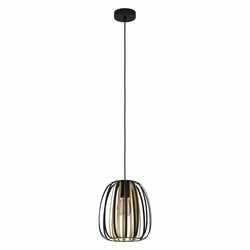 EGLO Viseća lampa ENCINITOS E27 26 cm crna/zlatna 99665