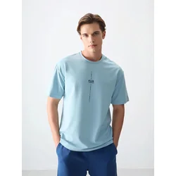 Tommy Life Majica pastelno modra