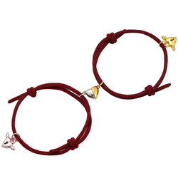 Zapestnice Srce Magnet - Bordo KP28133
