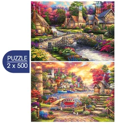 Grafika - Puzzle 2x500 Umetnost Chucka Pinsona - 500 kosov