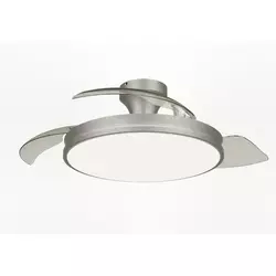 Philips - LED prigušiva stropna lampa sa ventilatorom ATLAS LED/35W/230V hrom + daljinski upravljač
