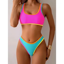 Bikini candy pink/blue XL