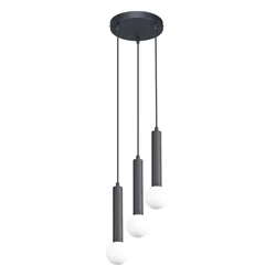 ITALUX PND-33574-3-BK - Luster na sajli FILANO 3xG9/5W/230V crna