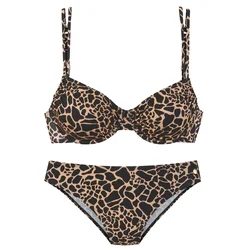 LASCANA Bikini bež/črna