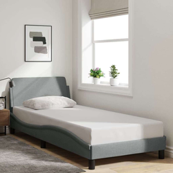 Okvir za krevet Dover svjetlosivi 90x190 cm od tkanine