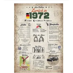 shumee RETRO PLAKAT SPOMINEK LETNIK 1972 NEMŠKI 20X25CM
