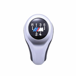 888 CAR ACCESSORIES BMW ručica menjača sa 5 brzina sa m logom silver mat-hrom