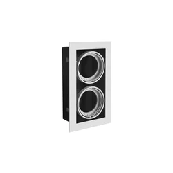 GTV LED plafonska ugradna rasveta PIERO KV 2*G53 IP20 siva